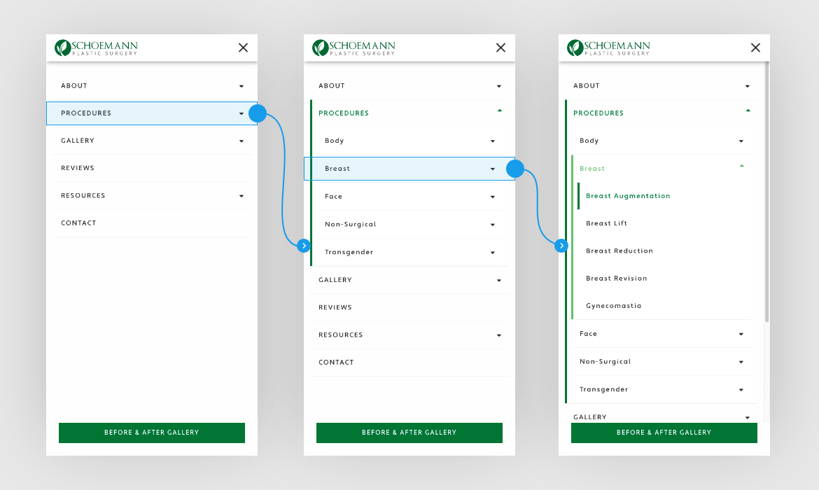 Dr. Schoemann Mobile Menu