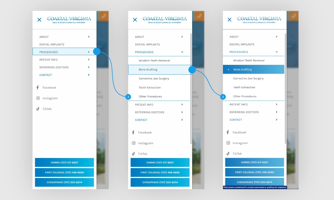 Coastal Virginia Mobile Menu